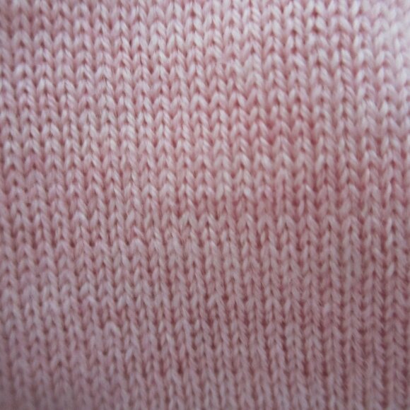 Kirkland Signature Womens L Heather Pink 100% Merino Wool V Neck Sweater Italy - Picture 8 of 11